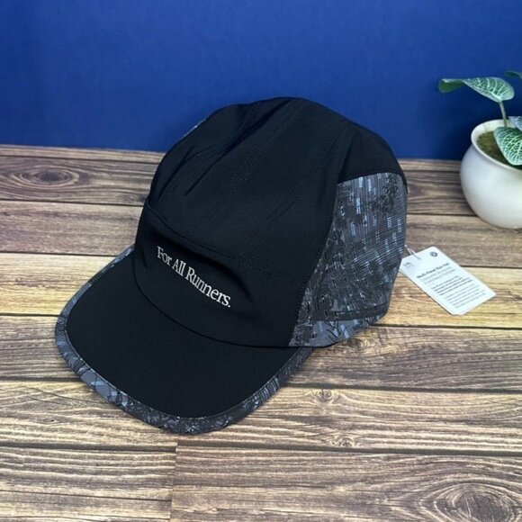 lululemon athletica Accessories - Lululemon Women's Multi Panel Run Hat NWT Size L/XL (Black) "For All Runners."